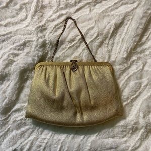Vintage Gold Handbag Purse